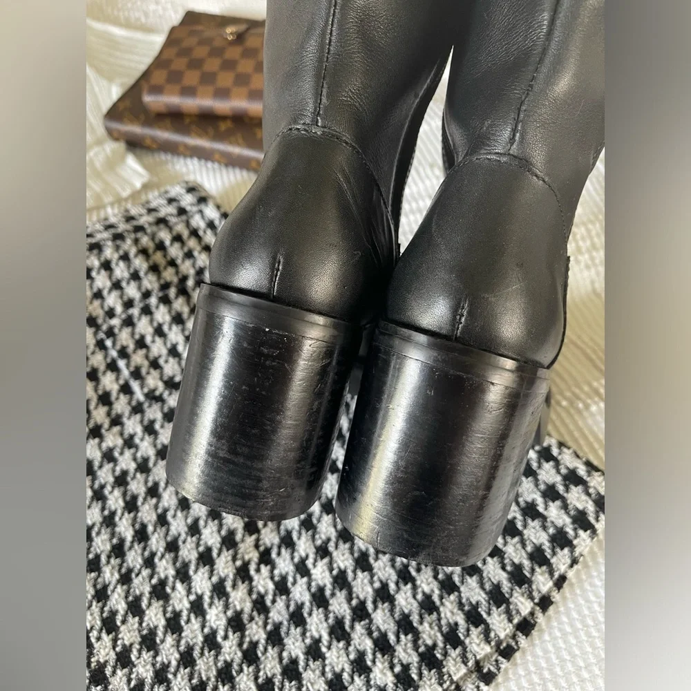 FRYE | Black Dorian Platform Boots - Picture 5 of 8